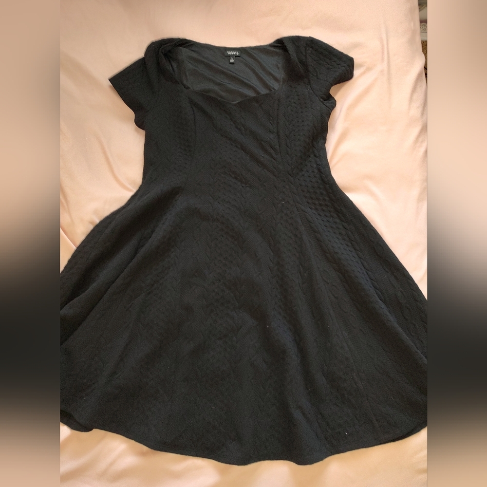 Torrid Black Quilted Dress